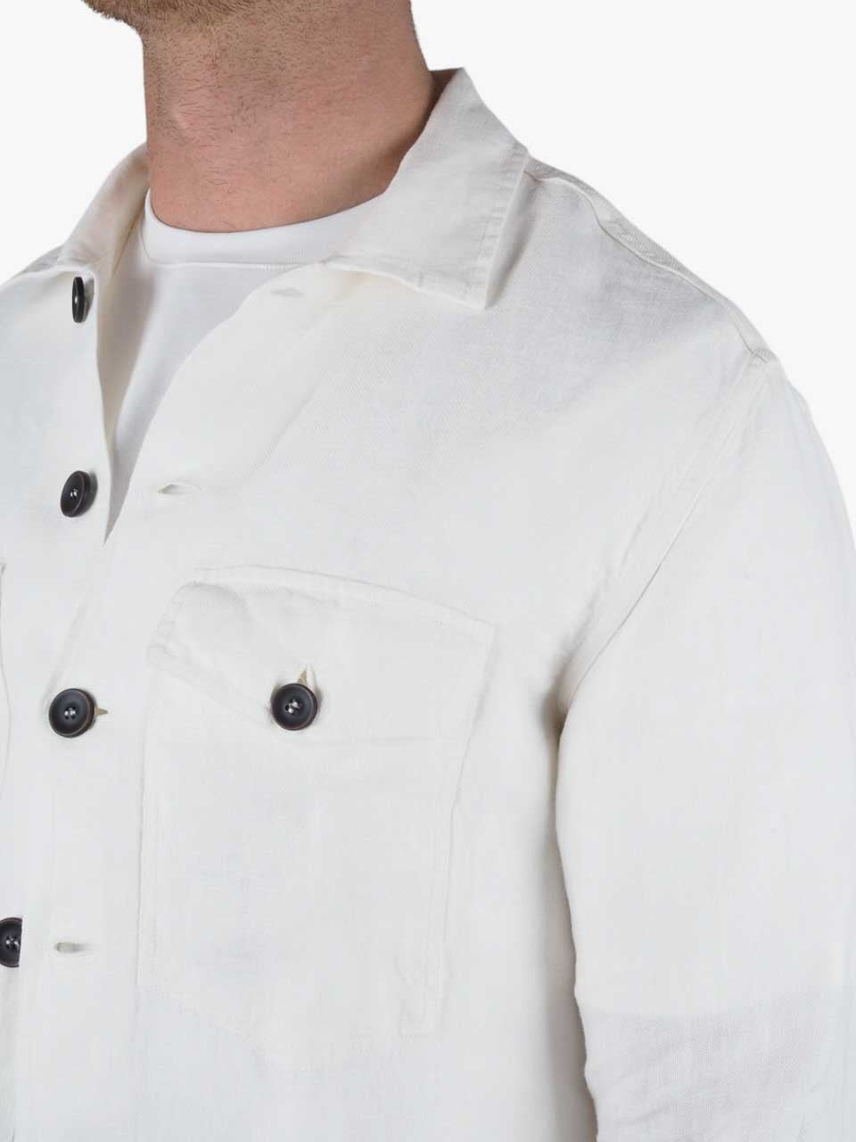 Linen Overshirt White