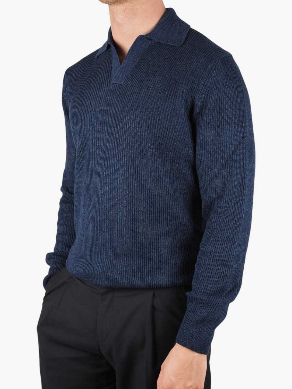 Knitted Popover Blue