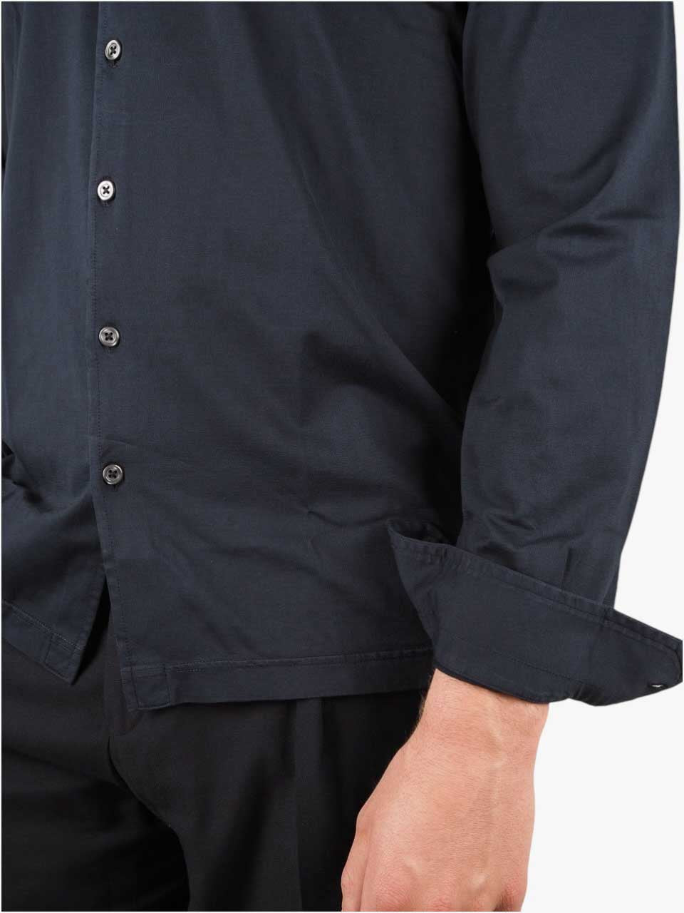 Long Sleeve Jersey Shirt Navy