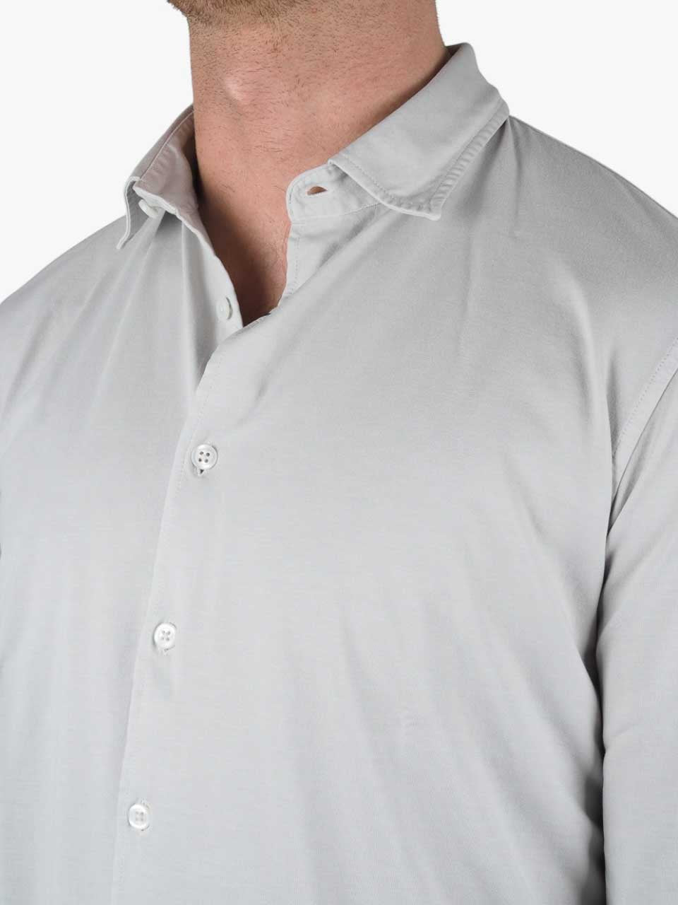 Long Sleeve Jersey Shirt Grey