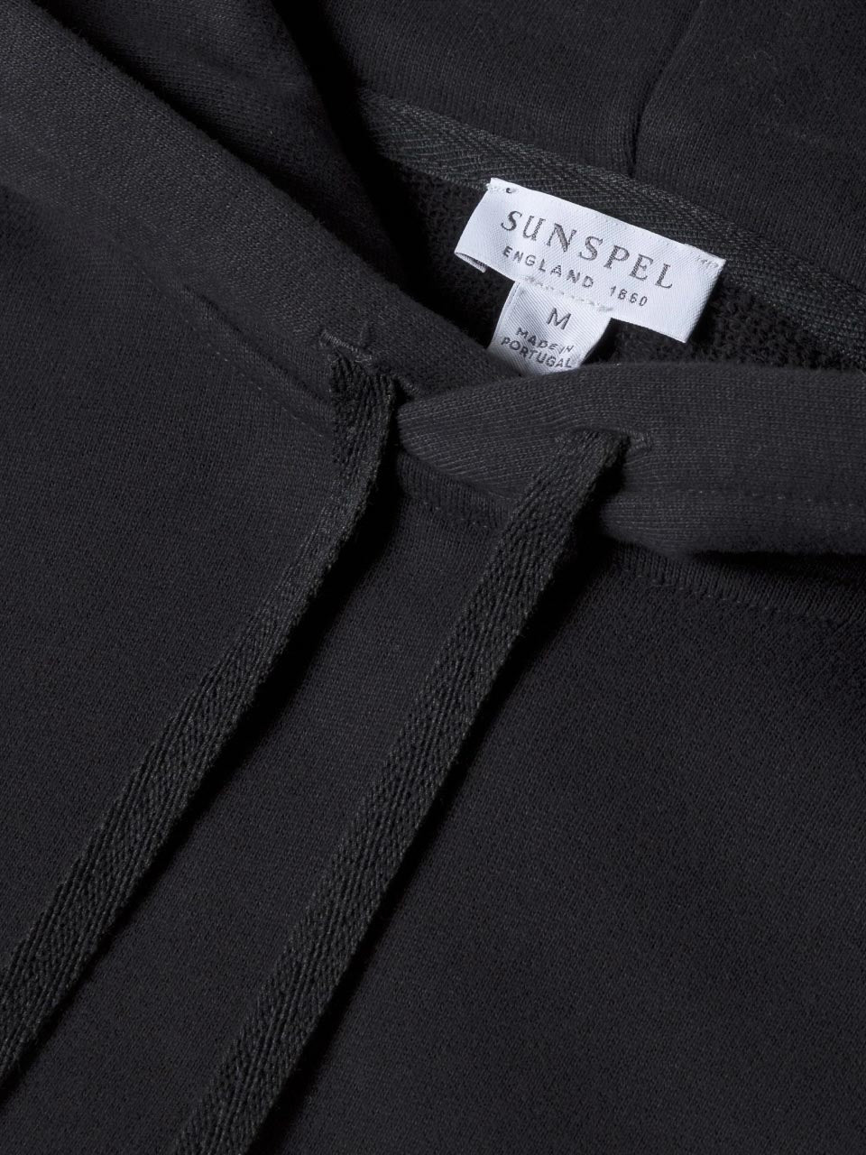Sunspel Overhead Hoody Black