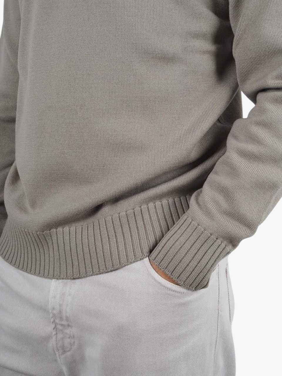 Wool Turtleneck Sweater Grey