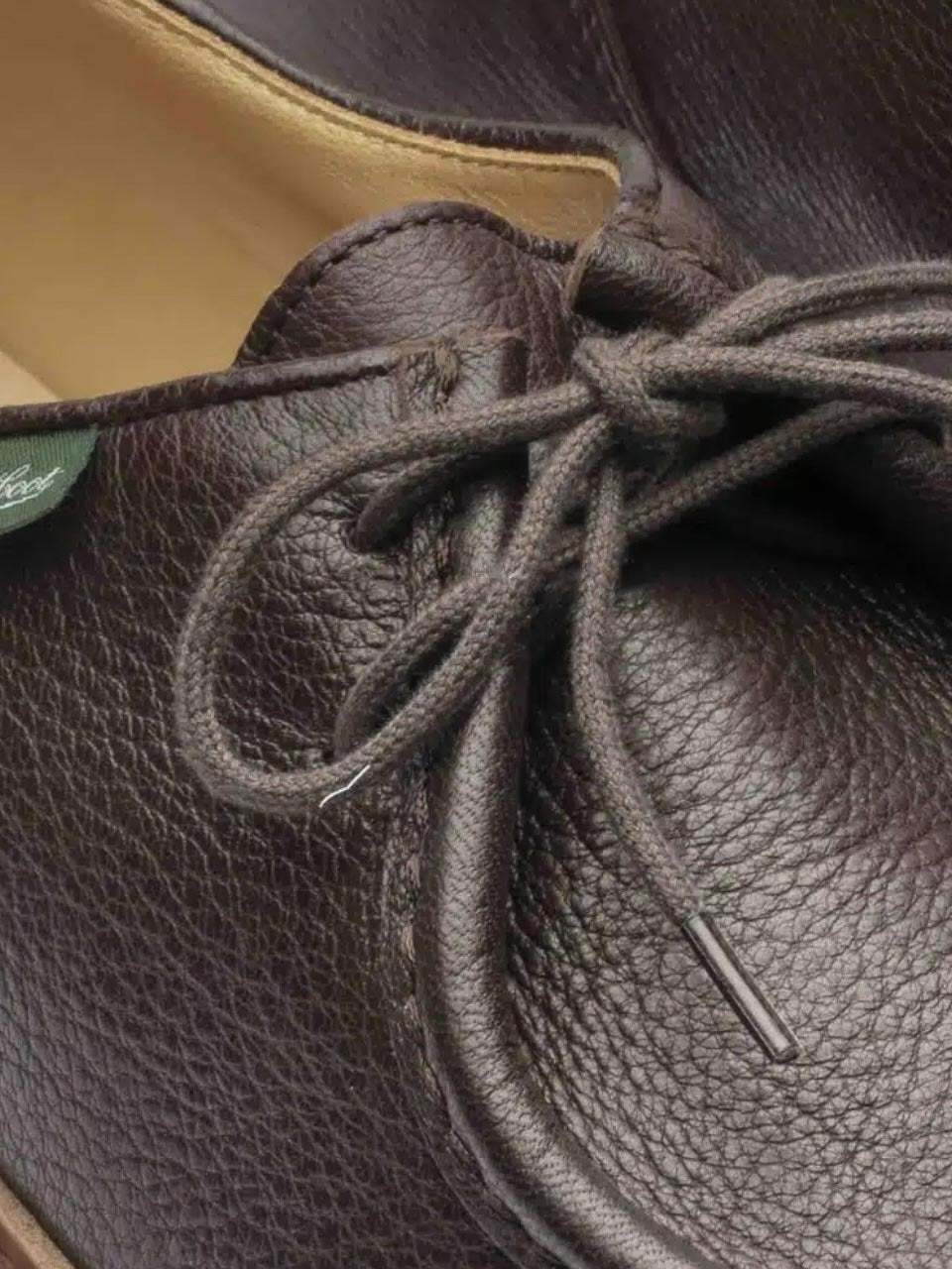 Michael Cerf Rubber Sole Derby Shoe Brown