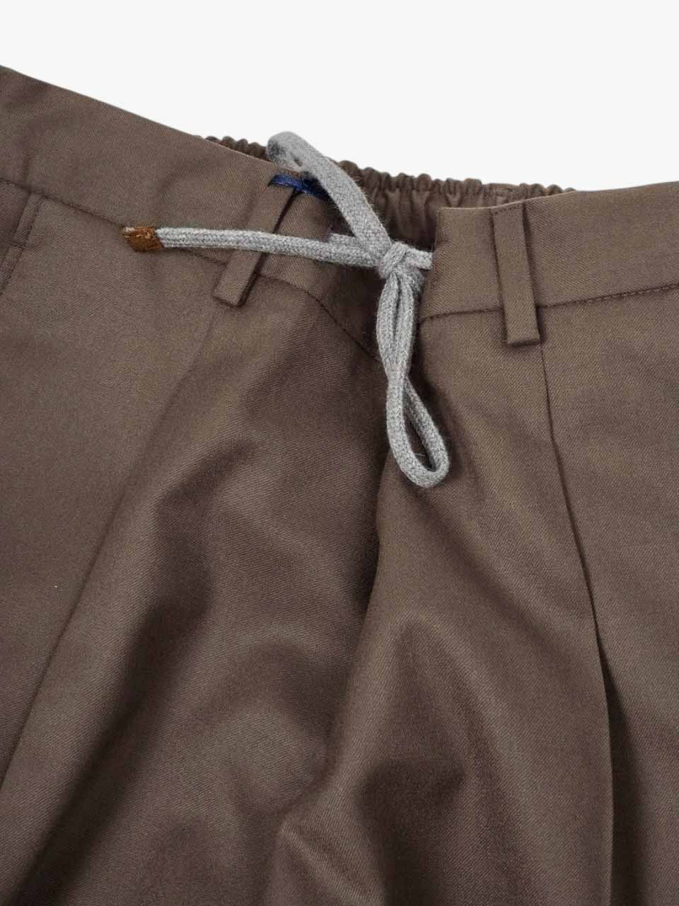 Flannel Trousers Light Brown