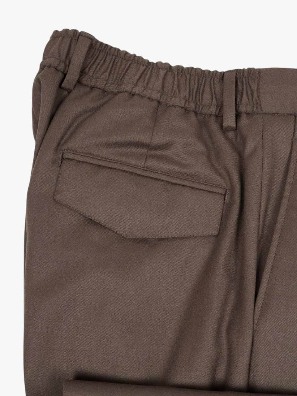 Flannel Trousers Light Brown