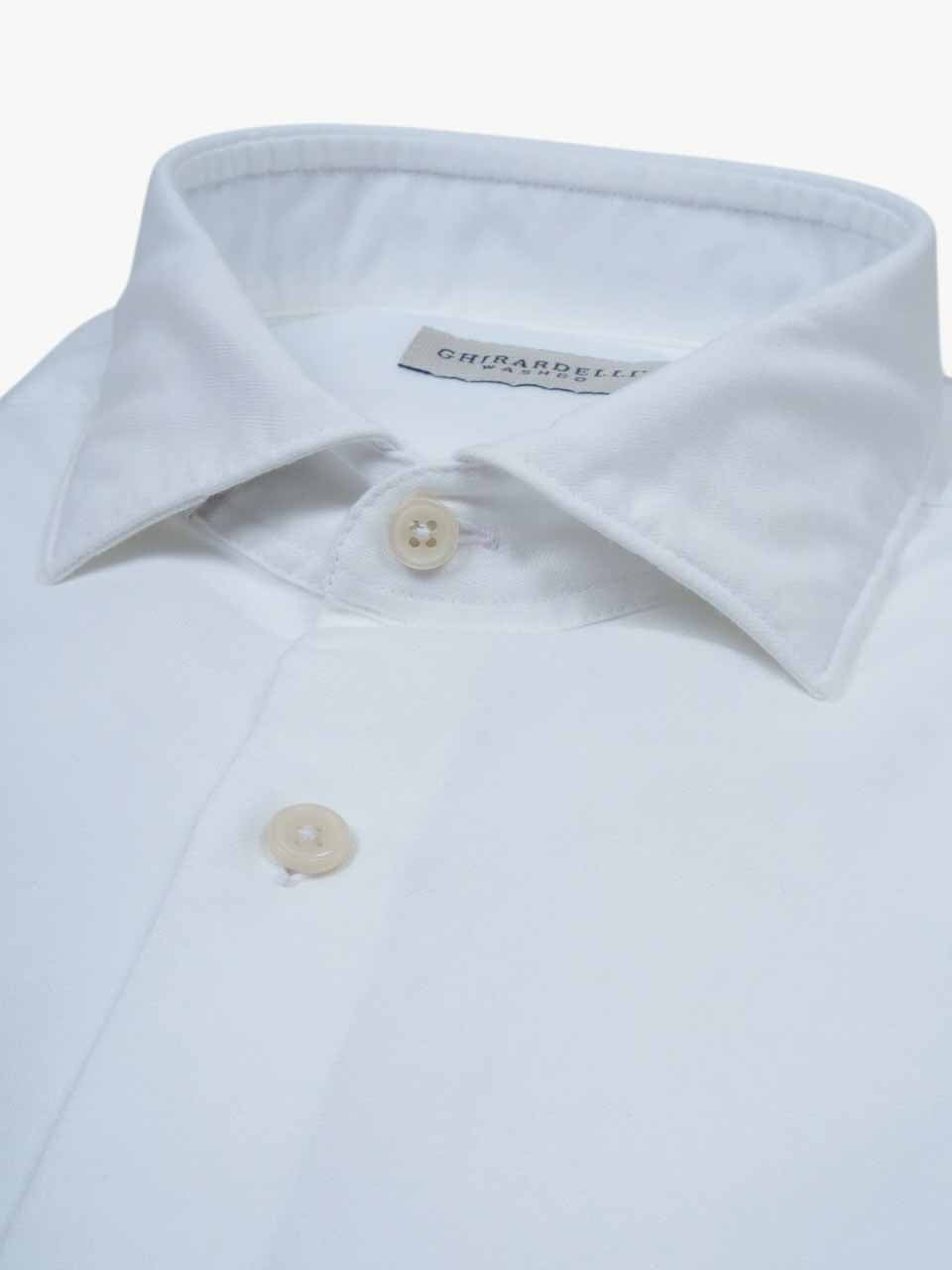 Ghirardelli 1911 Washed Oxford Shirt White