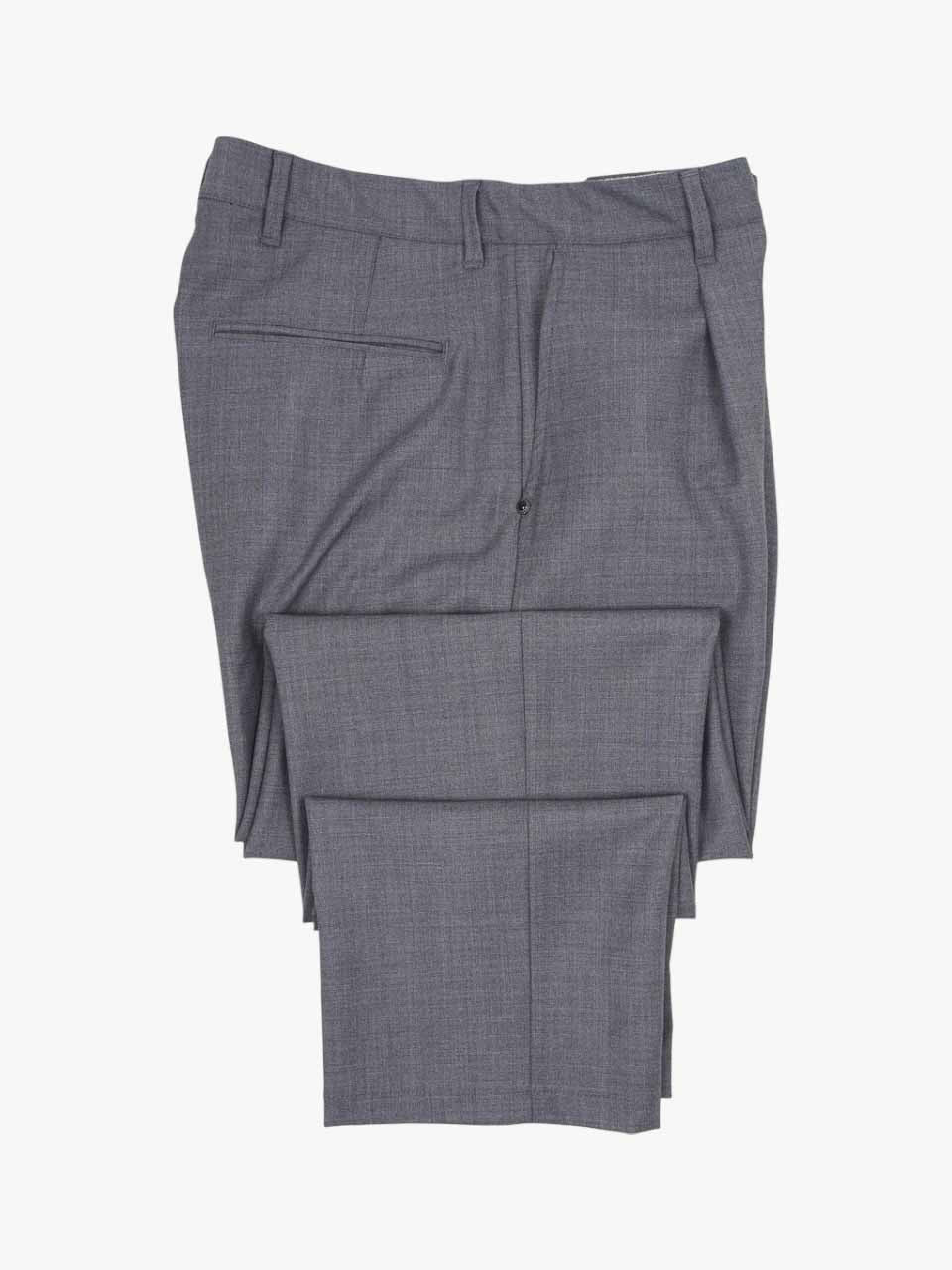 Loose Fit Wool Trousers Grey