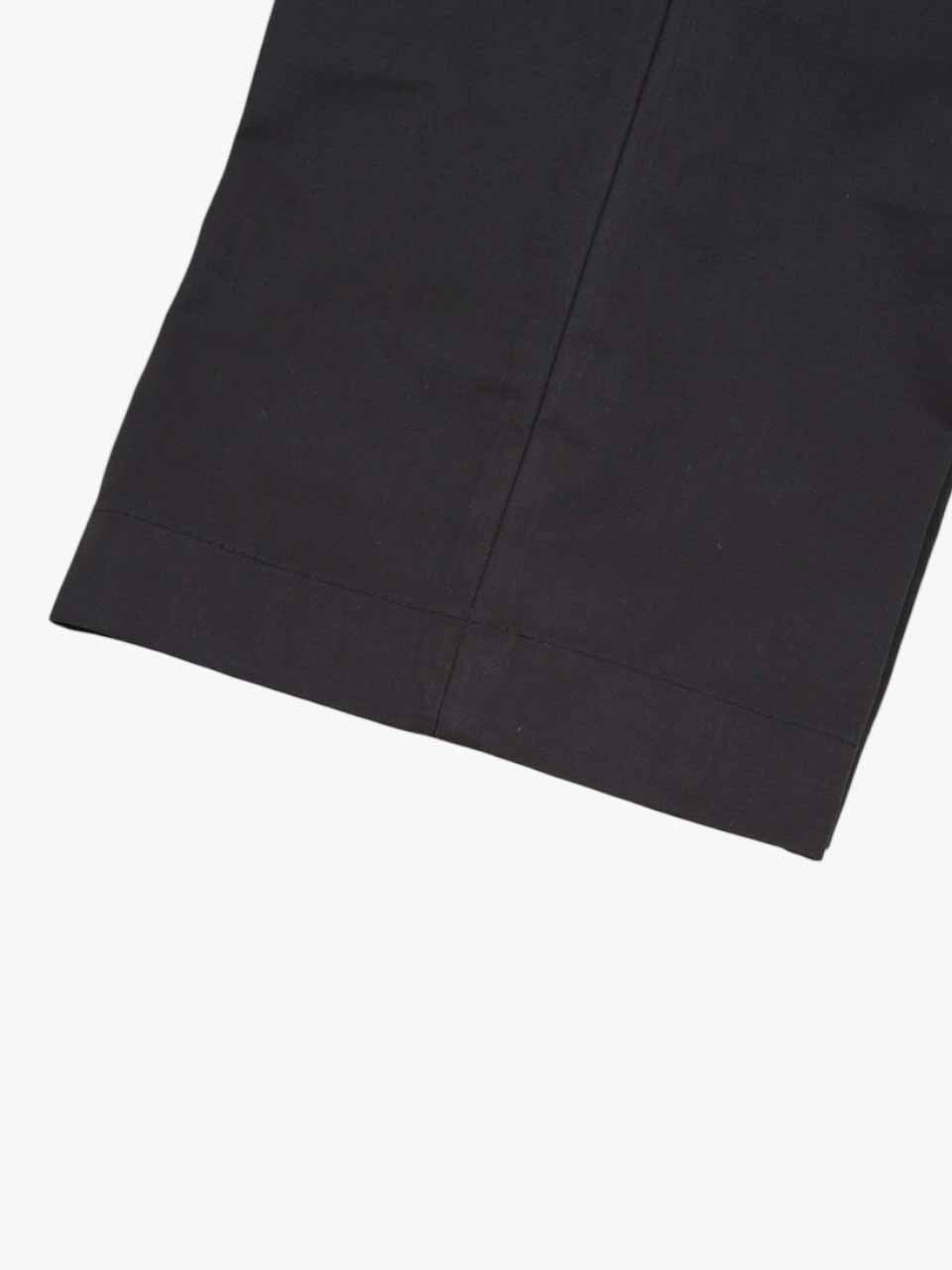 Cotton Loose Fit Trousers Black