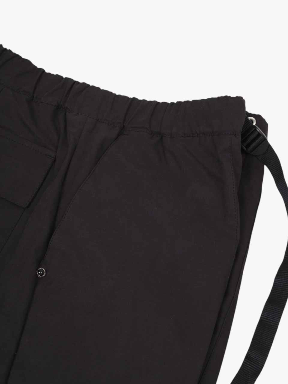 Cotton Loose Fit Trousers Black