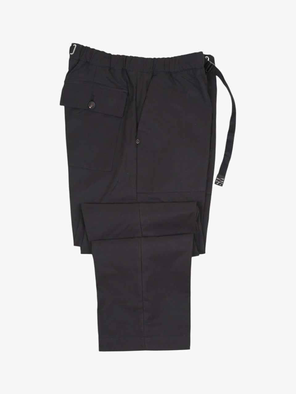 Cotton Loose Fit Trousers Black