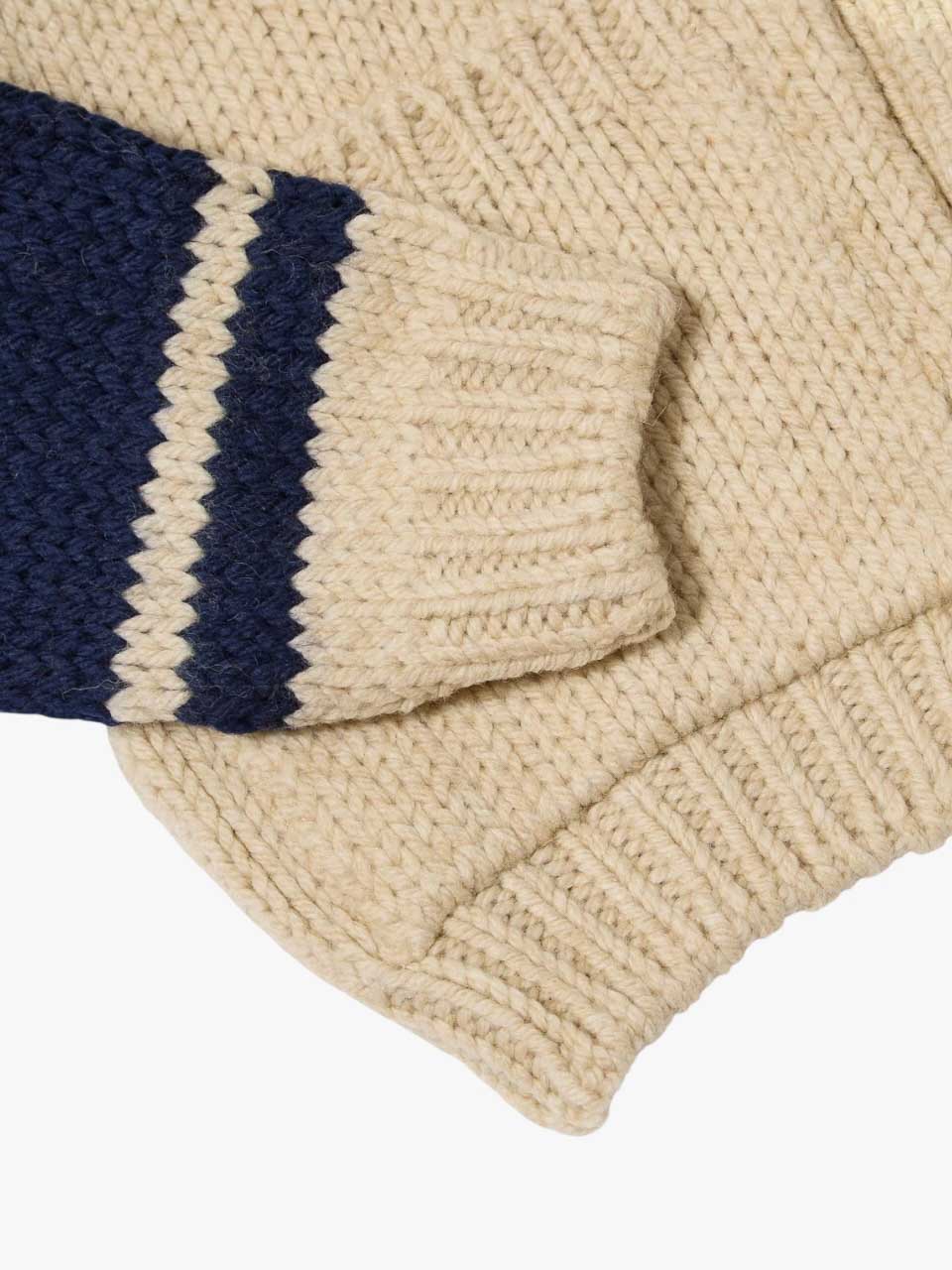 Universal Works Langdale Cardigan Beige/Nvay