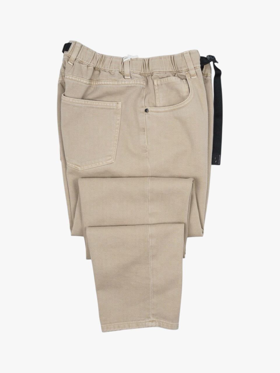 Drawstring Jeans Regular Fit Beige