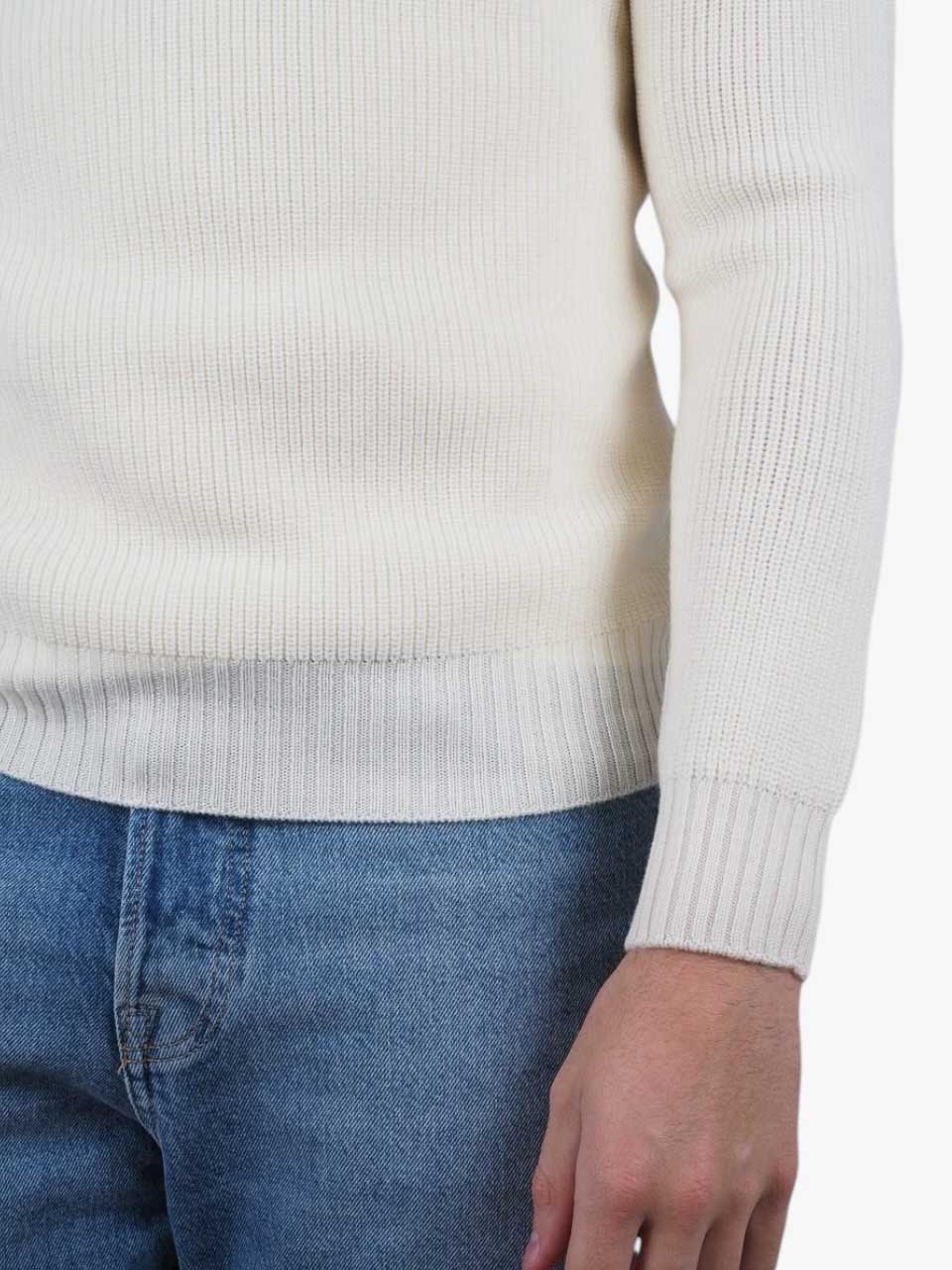 Rainwool Mock Neck White