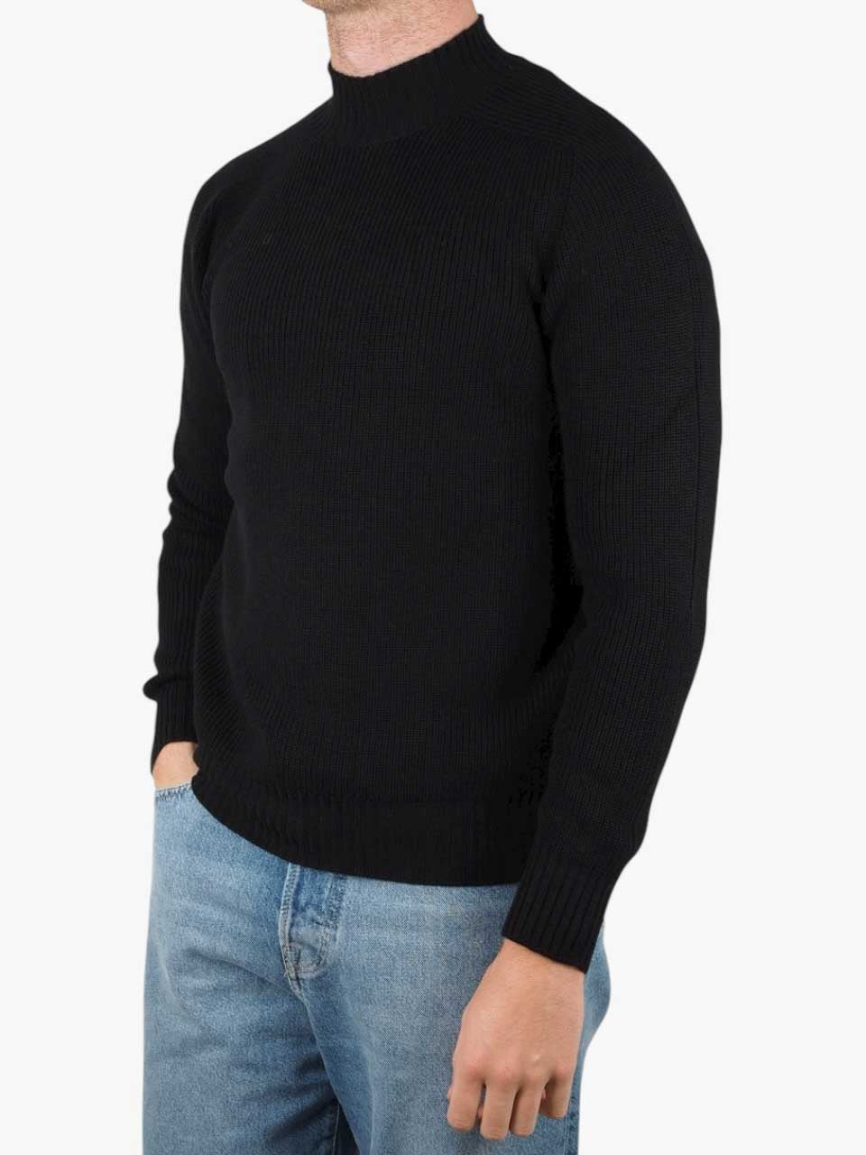Rainwool Mock Neck Black