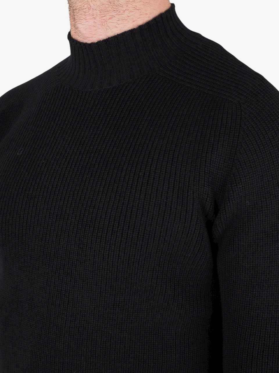 Rainwool Mock Neck Black