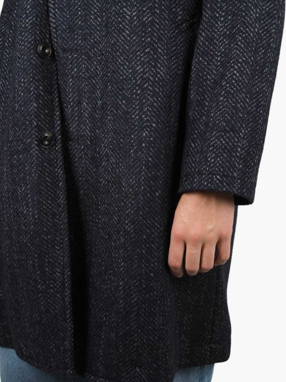 Ovesize Wool Coat Navy