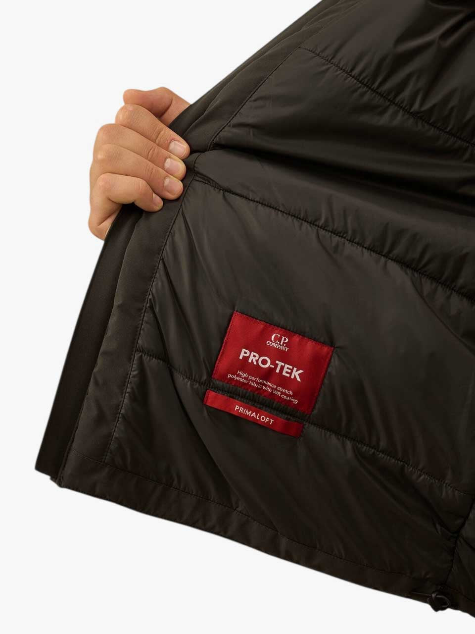 Pro-Tek Hooded Padded Parka Grey/Green