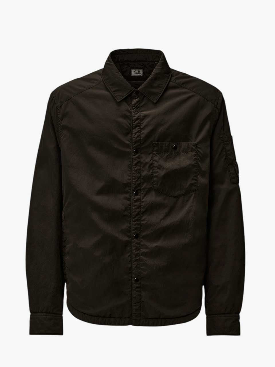 Chrome-R Lens Button Overshirt Black