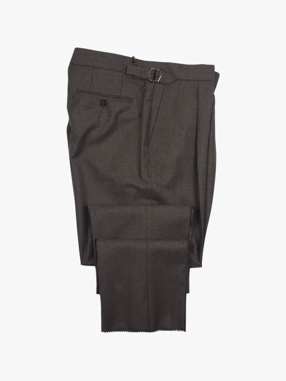 Studio 73 Flannel Trousers With Side Adjuster Brown