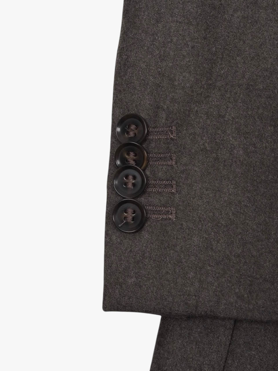 Studio 73 Flannel Blazer With Vest Brown