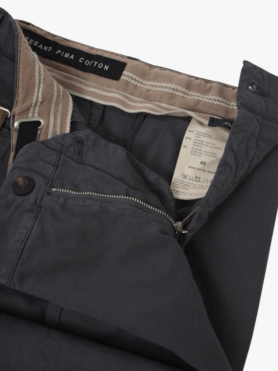 Prima Cotton Regular Fit Trousers grey