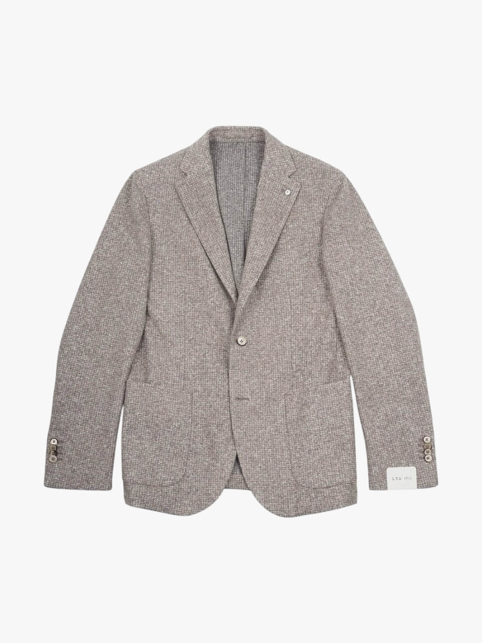 Knitted Cotton Wool Jacket Beige