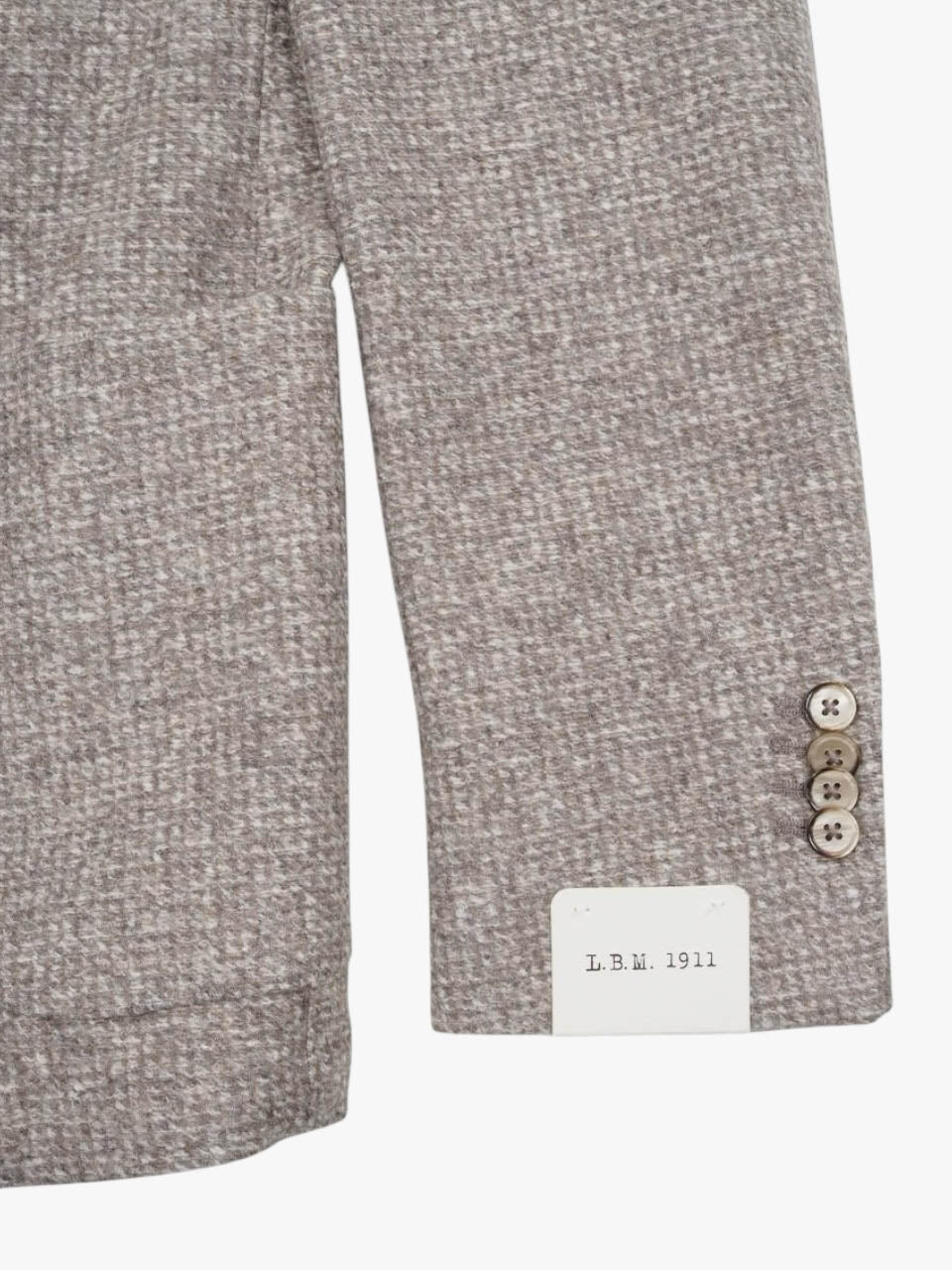 Knitted Cotton Wool Jacket Beige