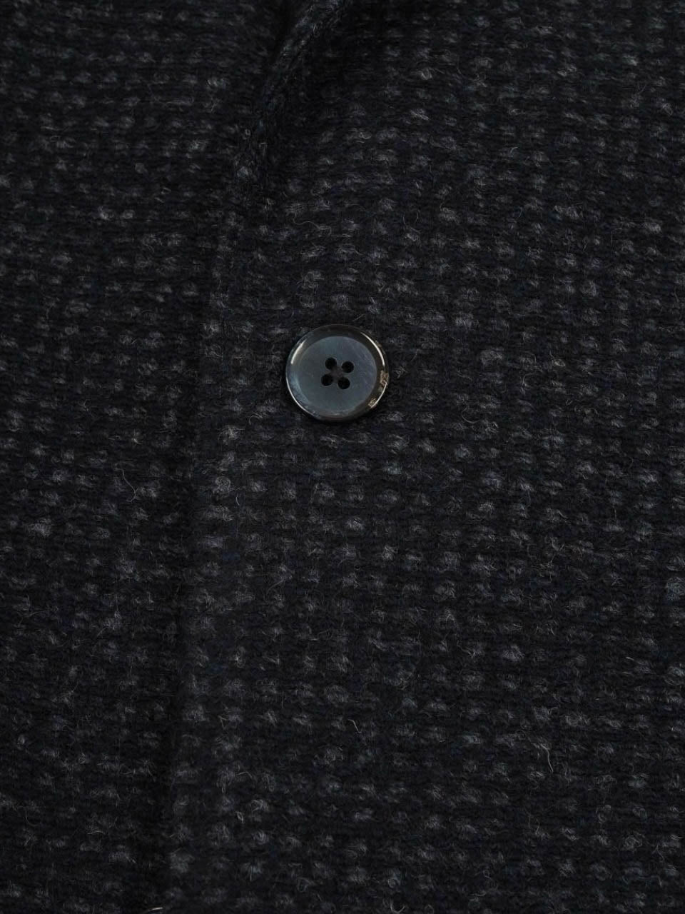 Knitted Wool Jacket Navy