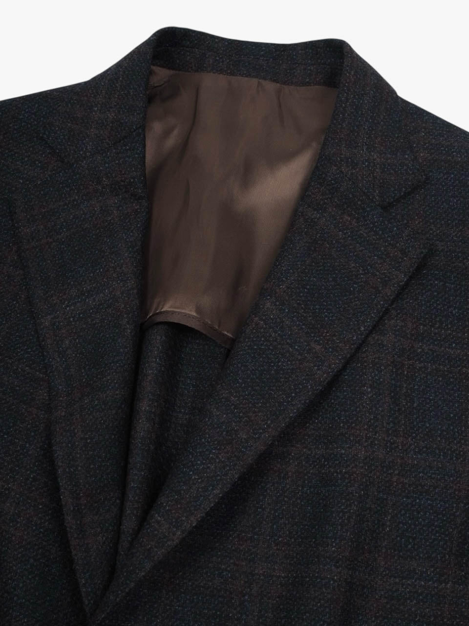 Light Checked Flannel Blazer Navy