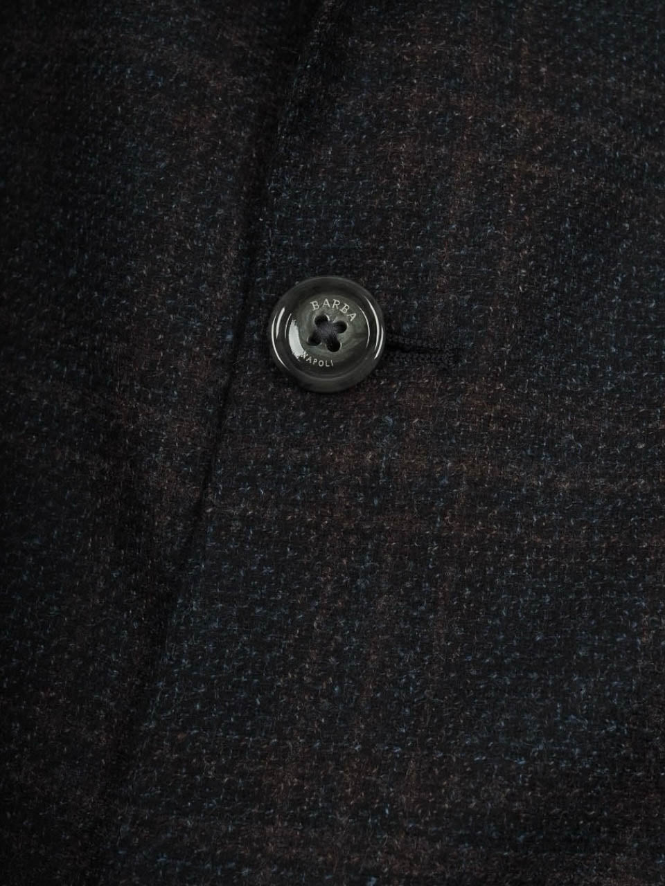 Light Checked Flannel Blazer Navy