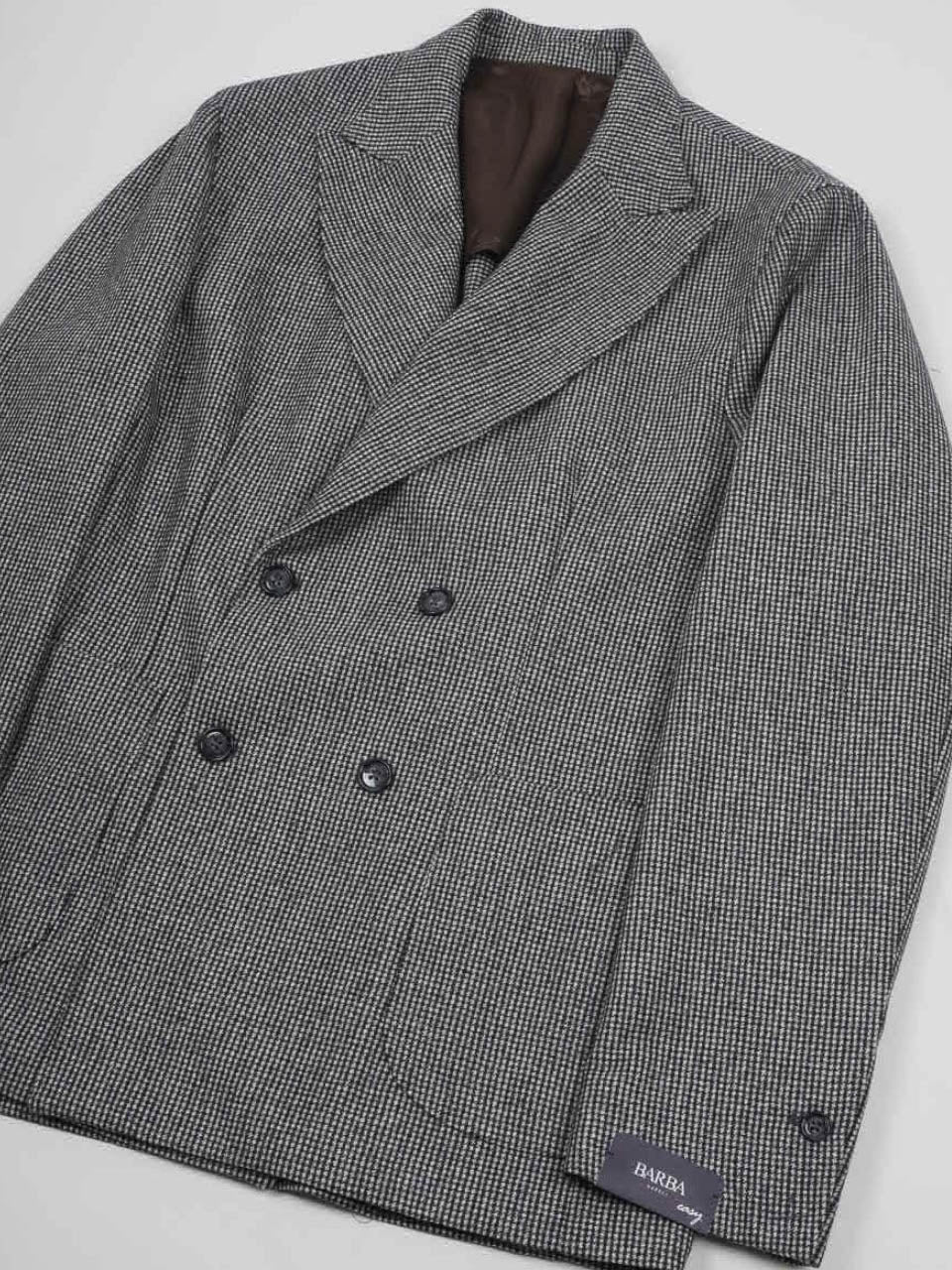 Light Flannel DB Blazer Dogtooth Grey/black