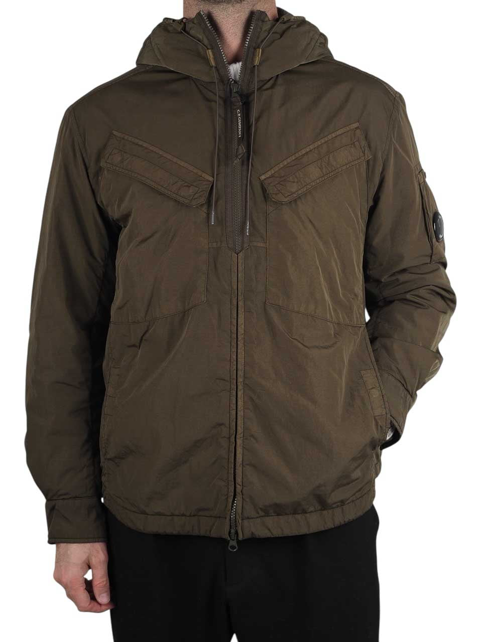 Chrome-R Hooded Overshirt Ivy Green