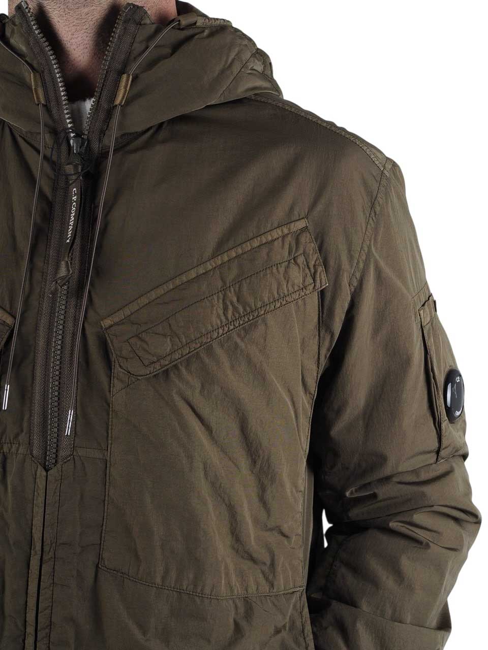 Chrome-R Hooded Overshirt Ivy Green