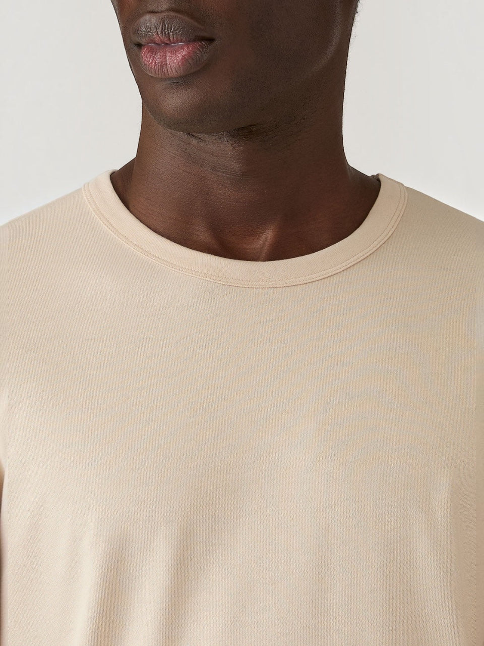 Sunspel Heavyweight Classic T‑shirt Beige